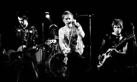 The Sex Pistols playing in Copenhagen in July 1977.