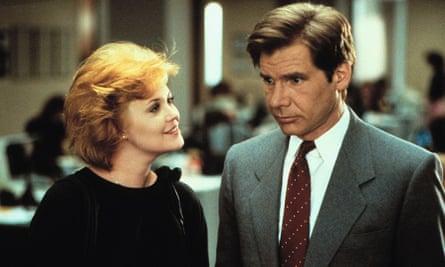 Melanie Griffith and Harrison Ford in Working Girl