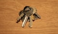 A set of house keys