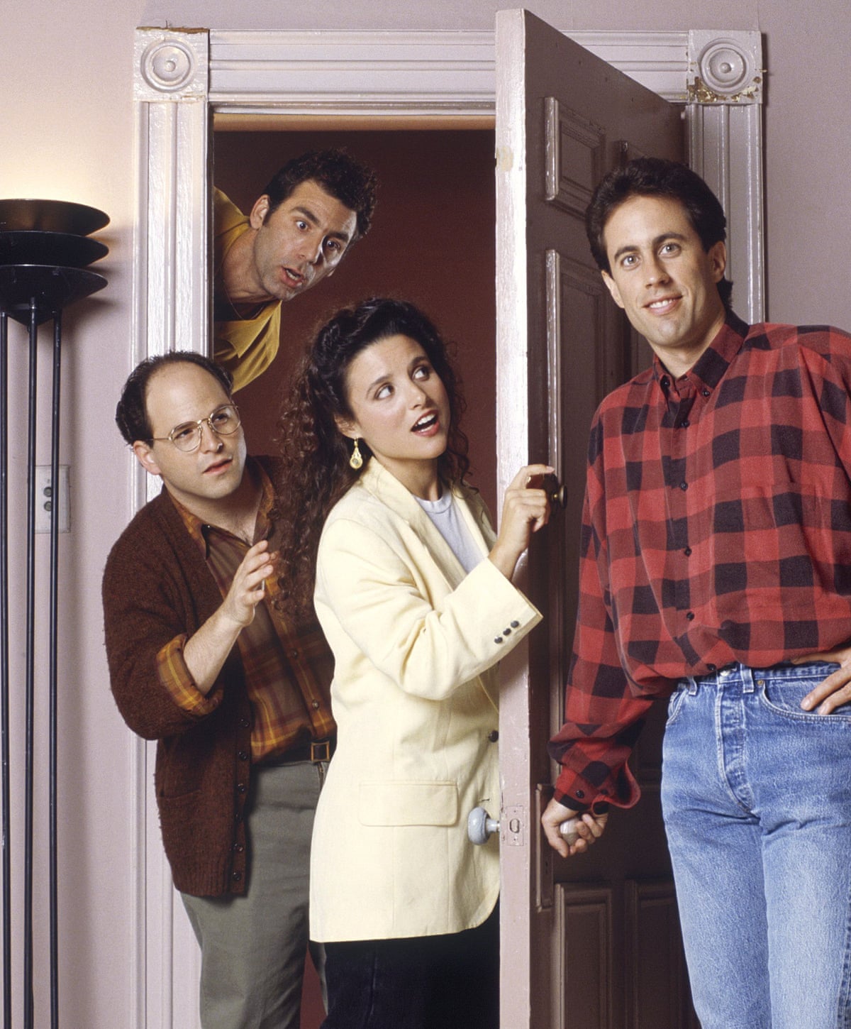 Seinfeld Jerry Elaine George Kramer kapıda