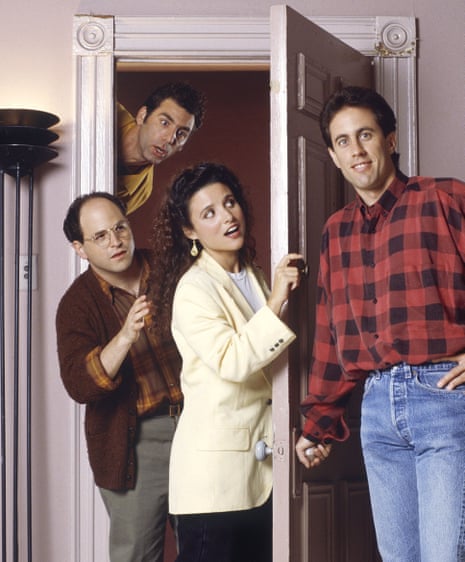 Seinfeld: (from left) Jason Alexander as George Costanza, Michael Richards as Kramer, Julia Louis-Dreyfus as Elaine Benes and Jerry Seinfeld as Seinfeld. 