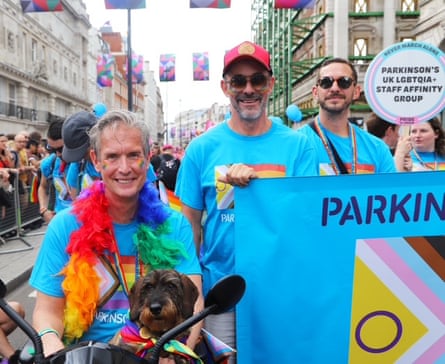 Ian Temple (left) at Pride London in 2024.