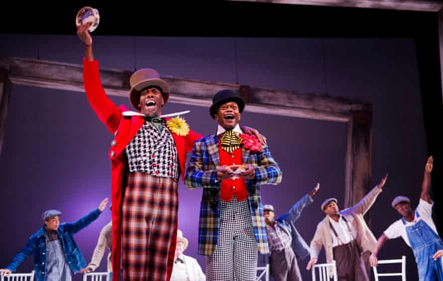 Colman Domingo and Forrest McClendon in The Scottsboro Boys at the Garrick, London.