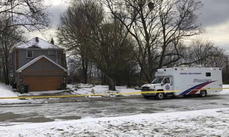 The property where police say they recovered the remains of several bodies from planters connected to Bruce McArthur in Toronto, Canada, on 3 February.