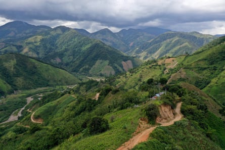 Green hills and ranges in Catatumbo.
