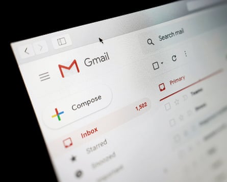 A Gmail inbox file photo.
