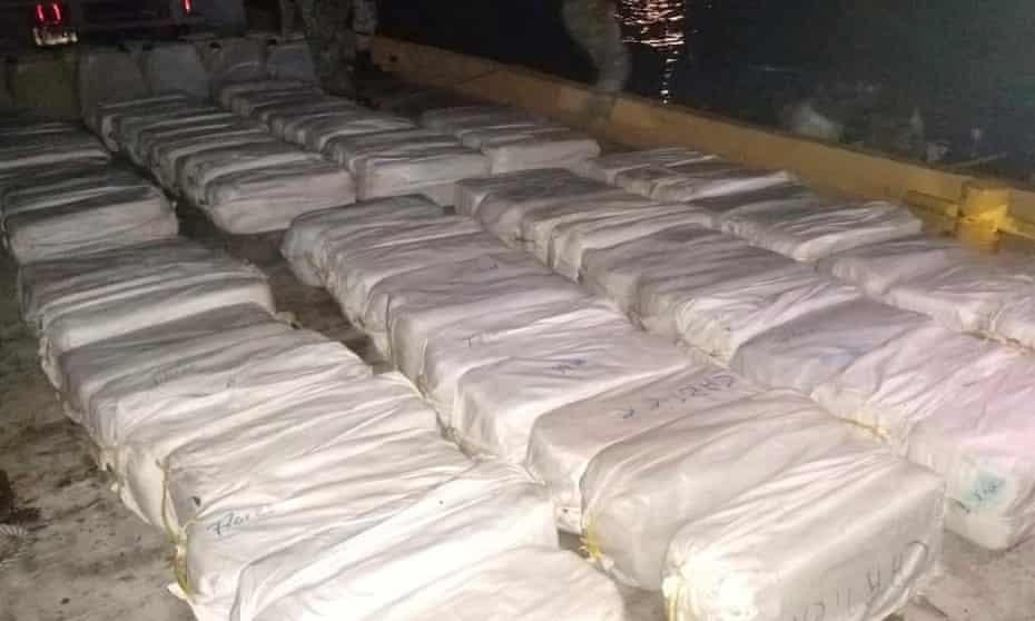 Cocaine packages, seized by the Mexican navy this month.
