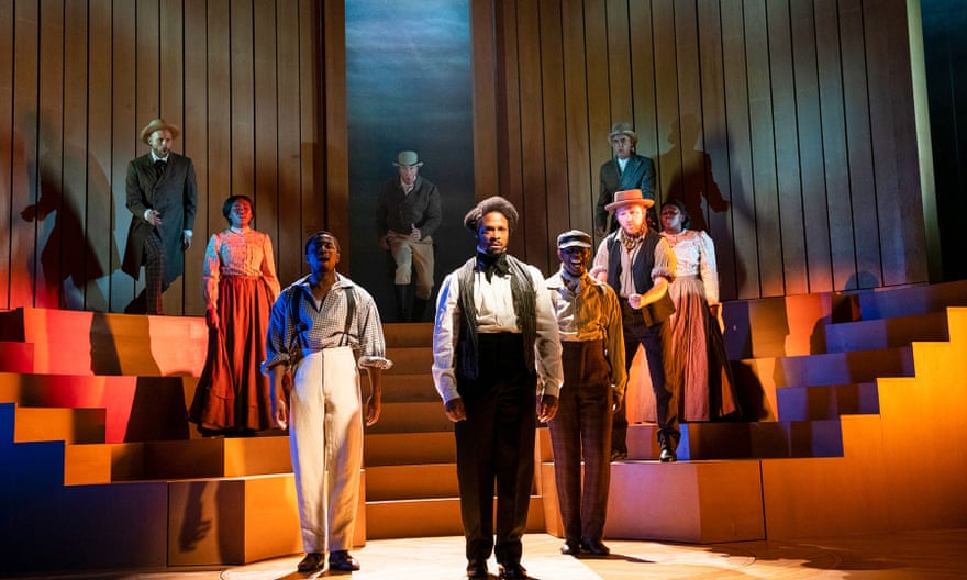 Cornelius Smith Jr as Frederick Douglass and the cast of American Prophet.