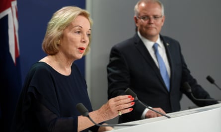 Ita Buttrose and Scott Morrison.