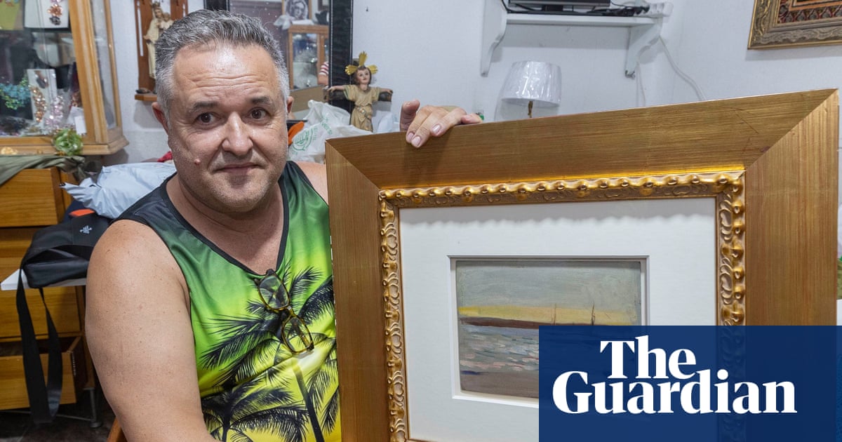 Valuable Spanish painting left on street salvaged by man who liked its frame