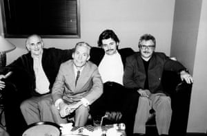 Ronnie Scott’s Club in Birmingham. Watts is seen with Ronnie Scott, Alan Sartori and Barry Sherwin