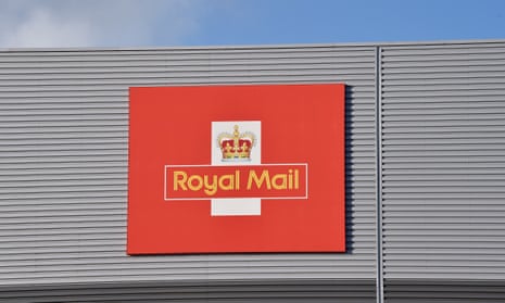 Royal Mail logo outside the Warrington Mail Centre