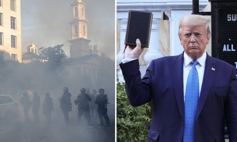 protests and trump church photo op