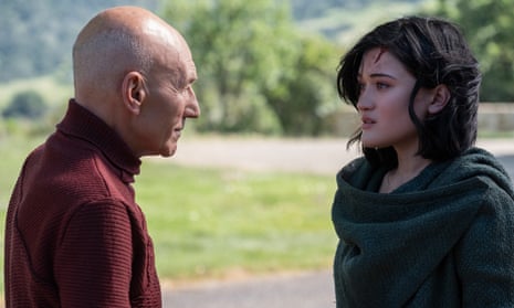 ‘America’s sharper adult answer to Doctor Who’: Patrick Stewart and Isa Briones in Star Trek: Picard