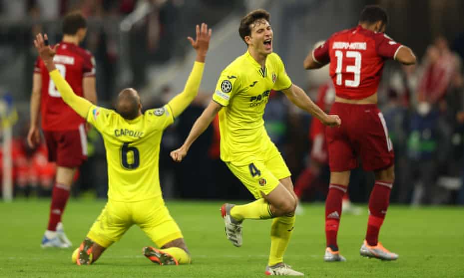 Bayern Munich 1-1 Villarreal (agg 1-2): Champions League quarter-final second leg – as it happened | Champions League | The Guardian