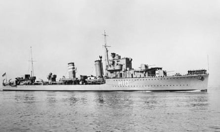 HMS Encounter photographed in 1938.