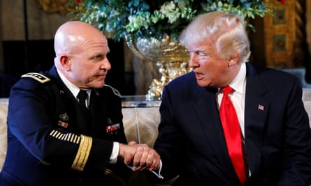 Trump announces Army Lt. Gen. H.R. McMaster as his National Security Adviser at his Mar-a-Lago estate.