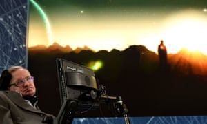 Stephen Hawking at the One World Observatory in New York in April 2016.