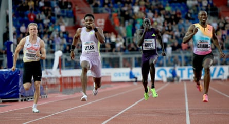 Simon Verherstraeten, Noah Lyles, Gout Gout and Sinesipho Dambile.