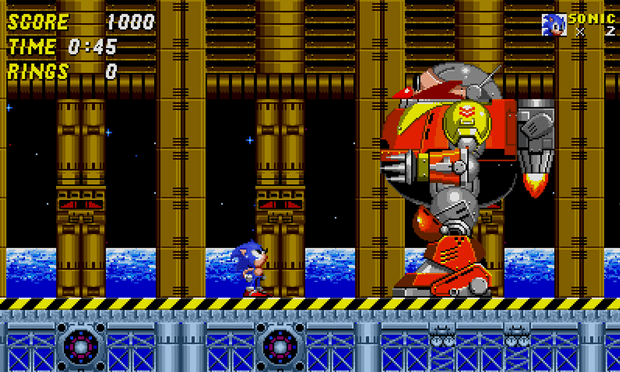 Sonic the Hedgehog 2 looks beautifully crisp and fresh on the Sega Sg, rendering each pixel with a new clarity