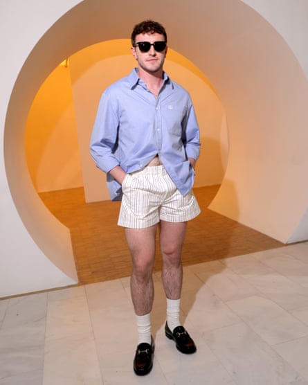 Paul Mescal at a Gucci men’s fashion show (definitely not on his way into the office), Milan, 17 June 2024.