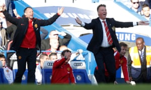 Ryan Giggs with Louis van Gaal at Chelsea in April 2015. ‘After working with Louis, I felt more than prepared,’ Giggs says.