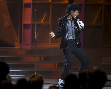 Man dressed as michael jackson