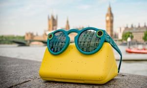 A pair of Snapchat spectacles