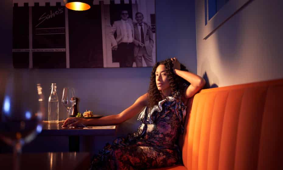 Corinne Bailey-Rae photographed for Observer Food Monthly at Salvo's restaurant in Leeds Hair and makeup: Bianca Simone Scott using Charlotte Tilbury makeup and Charlotte Mensah hair