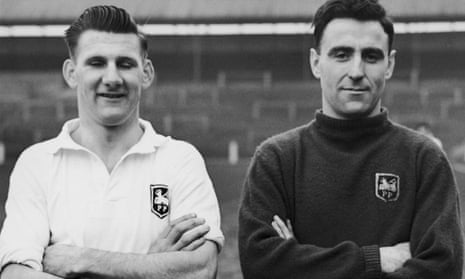 Joe Marston, on the left alongside Tommy Thompson, played for Preston North End during a hugely successful five-year period in the 1950s.