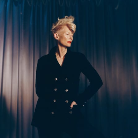 Tilda Swinton photographed by Lillie Eiger for the Observer New Review in London, October 2023.