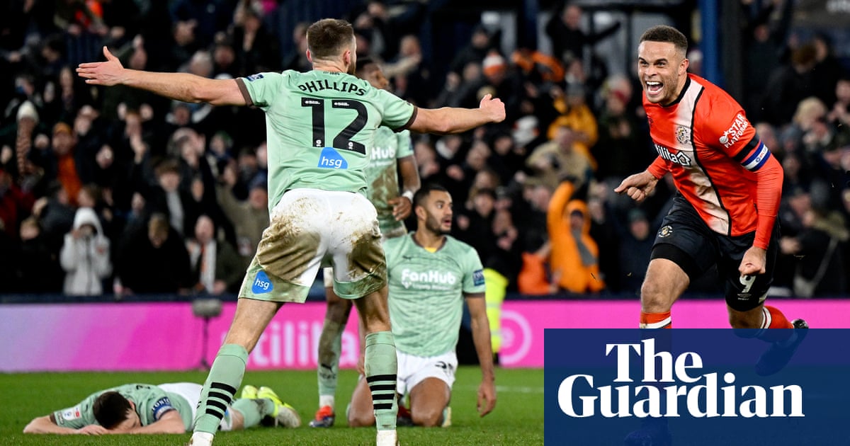 Luton score deflected goals in 89th and 92nd minutes to floor luckless Derby Luton score deflected goals in 89th and 92nd minutes to floor luckless Derby