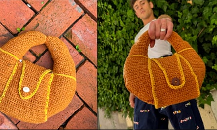 Diver Tom Daley and his croissant bag.