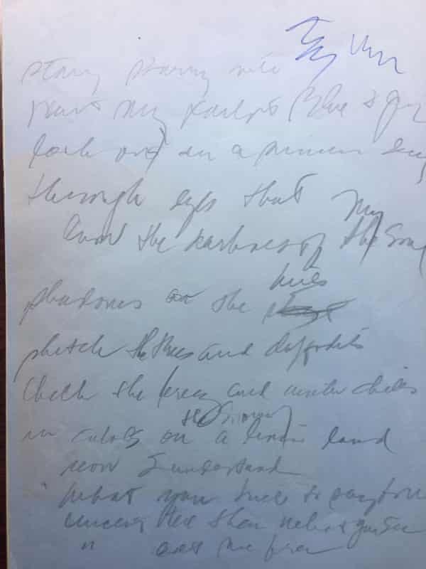 Don Mclean S Handwritten Lyrics To Vincent Up For Auction Music The Guardian Don Mclean S Handwritten Lyrics To Vincent Up For Auction Music The Guardian