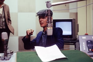David Bowie in studio in Japan