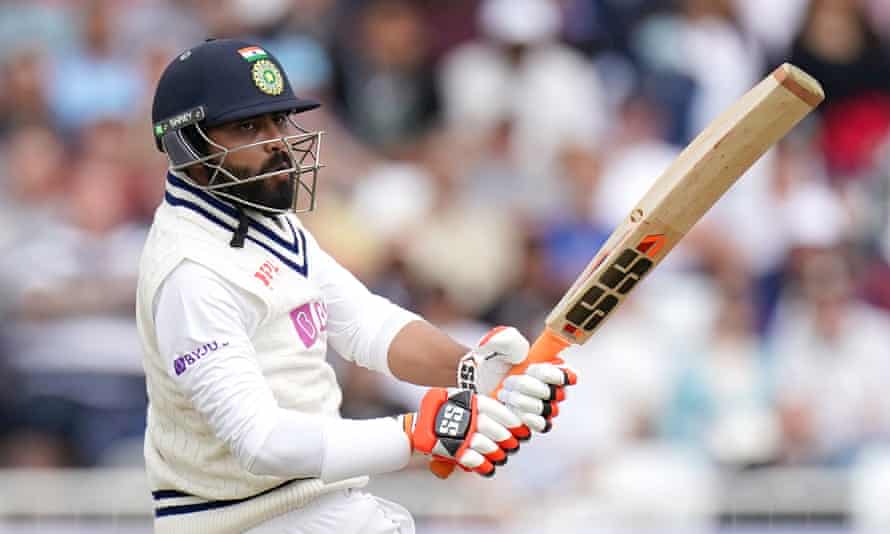 Indian all-rounder Ravindra Jadeja in the ongoing test series against England | SportzPoint.com