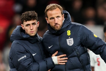 Phil Foden with Harry Kane