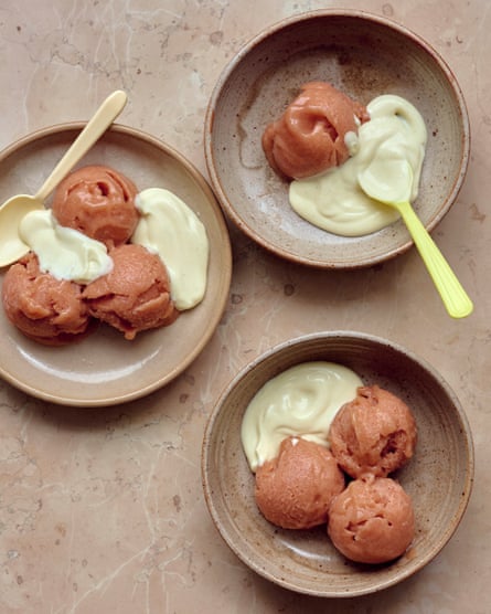 Jacob Kennedy’s rhubarb sorbet.