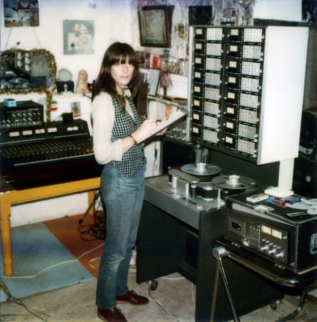 Tutti pictured in 1980 at Throbbing Gristle’s studios.