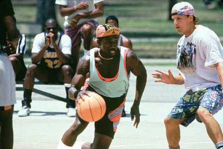 With Woody Harrelson in White Men Can’t Jump.