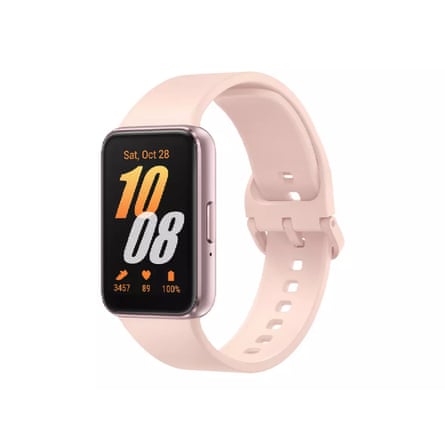 Samsung Galaxy smart watch in pink gold