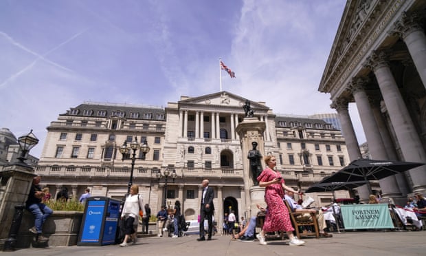 The Bank of England on sunny day