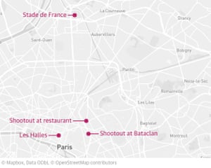 Paris attacks locator