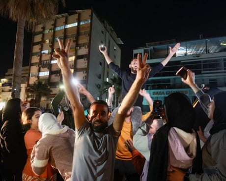 Celebrations and relief in Lebanon as ceasefire with Israel begins – video
