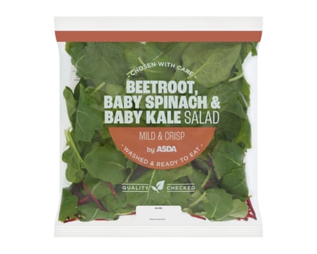 Asda Beetroot, Baby Spinach & Baby Kale Salad 120g