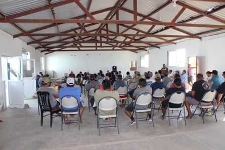 A meeting of the Puerto Chale fishing cooperative