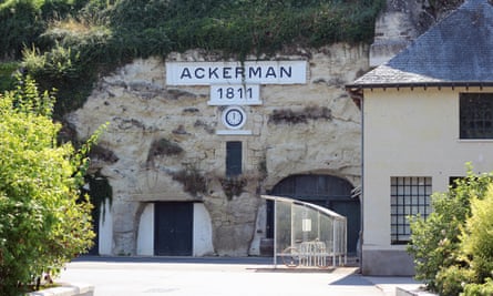 Ackerman wine producer cellars entrance, Loire Valley.