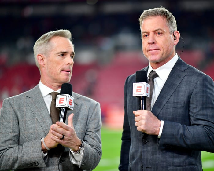 Troy Aikman and Joe Buck: what next for the NFL’s $165m TV power couple as they head for a split?