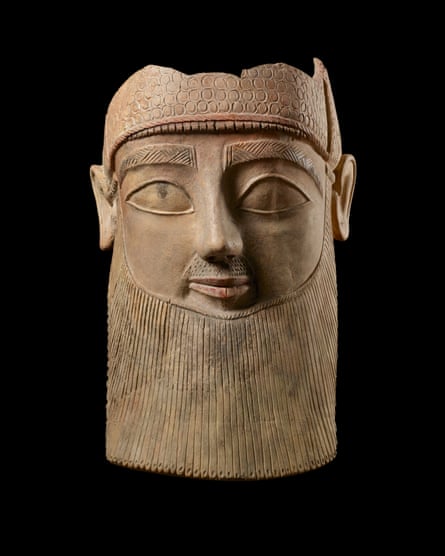 Terracotta head of a male from a colossal figure, 750-600BC, Salamis, Cyprus