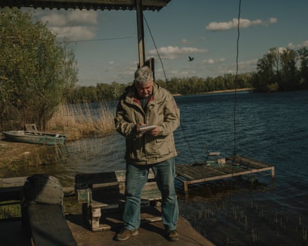 Oleksandr Ponomarenko at the nature reserve